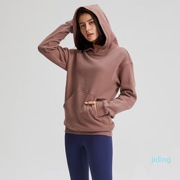 Sport Fitness Hoodies Women Autumn Winter Fleece Hooded Sweatshirt solid Gym Outwear Warm Sweat Femme yoga Sweatshirt Jacket Coat