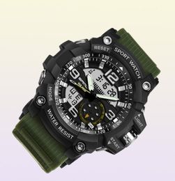 Sport G Watch Dual Time Men Watchs 50m Imperproof Horloge masculine Match Militations Mentises pour hommes Chock Resissiant Sport Montres Cadeaux X05248677954