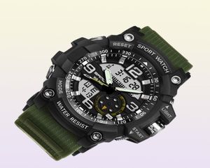 Sport G Watch Dual Time Men Kijkt 50m waterdichte mannelijke klok militaire horloges voor mannen schok resisitante sport horloges geschenken x05249046572