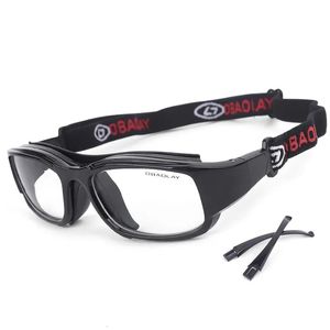 Sportglazen basketbalbril voetbal voetbal oogglazen anti-bollisie beschermer eyewear voor fietsen running myopia frame 240509