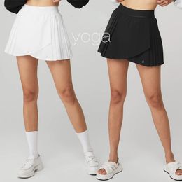 Faldas de tenis de golf Sport con pantalones cortos incorporados para mujeres sólidas de color sólido Mini Skorts Badminton Falda de entrenamiento