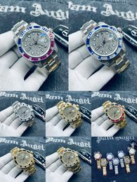 Sport Men's Calendar Automatic Mechanical Watch 904L Diamonds Sapphire Glass Iced Out Watch Full Fonction World Time