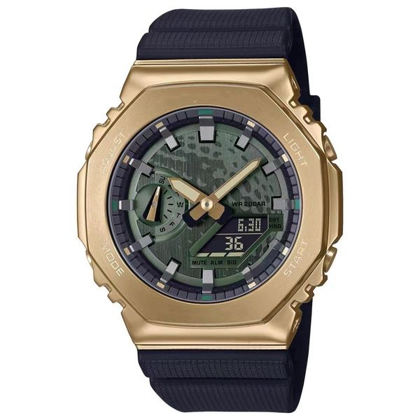 Montre de Sport numérique à Quartz 2100 pour hommes, fonction complète, étanche, heure mondiale, LED, lumière automatique, série GM Oak