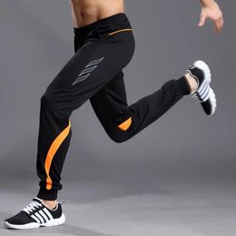 Pantalons de Sport hommes en cours d'exécution avec poches zippées formation mâle football Fitness vêtements de Sport jeunes enfants XXS XS 4XL 240228