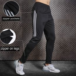 Pantalons de sport nouveaux hommes pantalons de course avec poches zippées entraînement et jogging hommes pantalons de fitness pour hommes 0