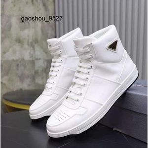 Sport Praddas Pada Outdoor PRD Top Fabric Luxury Brand Hightop Patent Sneakers Shoes High Men Casual Leather Walking Americas Cup Top Sports Sneaker Designer T 72ng