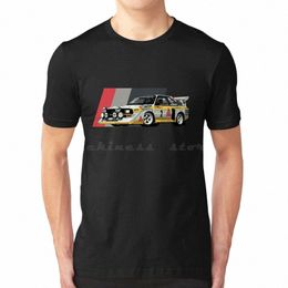 Sport S1 E2 Groupe B Rally Car Stig Blomqvist Mikkola et Walter T-shirt Cott Hommes Femmes DIY Imprimer Sport S1 E2 q6qf #