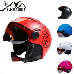 Casque de sécurité Sport Capacete Patins hommes femmes Sport de plein air ski escalade casque avec visière neige équipement Snowboard Skateboard casque