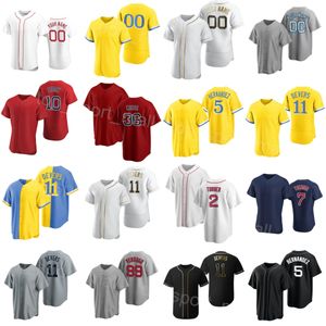 Béisbol 11 Rafael Devers Jersey 99 Alex Verdugo 2 Justin Turner 5 Enrique Hernandez 7 Masataka Yoshida 36 Triston Casas 41 Chris Sale Space City Connect Hombre Mujer H-W