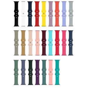 Sport Silicone Butterfly Clasp Polsband Banden Watchband Sport Band Beschermende armbandbanden voor Apple Watch 876543 IWatch 38/40/41 45 mm