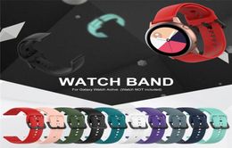 Bracelet de montre sport en silicone pour Samsung Galaxy Watch Active Band pour Galaxy 42 mm bracelet Classic S2 Sport 20 mm montre à dégagement rapide Ban3318824