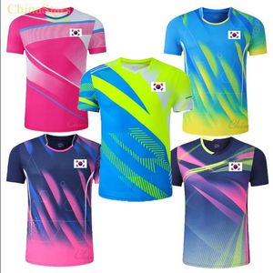 Sport t-shirts mannen dames tennis top tee girls badminton jerseys kinderen kinderen tafel kleding fitness grym voetbal sport shirts 240520