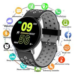 Sport W8 Smart Butbands Watch Bluetooth Men Presión arterial Reloj redonda para niños Relojes de salud Women Health Pulsera para Android 4260499
