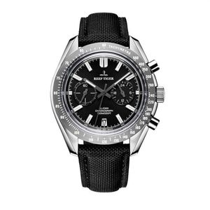 Relógio esportivo masculino relógios de pulso Reef Tiger luminoso cronógrafo à prova d'água relógio de pulso de quartzo pulseira de nylon montre homme RGA3033 T2295K