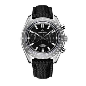 Sport horloge mannen heren horloges Reef Tiger lichtgevende chronograaf waterdicht quartz horloge nylon band montre homme RGA3033 T2243u