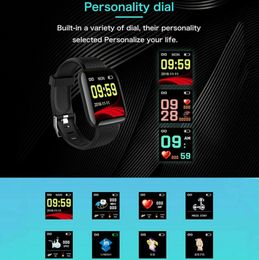 Sport Watch Smart Watch Smart polsbandje Echte stepcount Smartwatch Bracelet Hartslag Hartslag Blooddruk Fitness Tracker Sport Smartband voor iOS Android