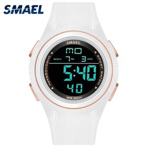 Sporthorloges Heren Waterdicht Smael Digitale Horloge Militaire LED Digitale Stopwatches Alalarmklok 1220 Relogio Masculino Horloges Q0524