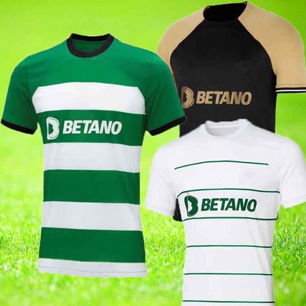 Sporting CP 2023 2024 Maillots de football Lisboa Lisbonne COATES MATHIEU Jovane Sarabia Vietto Chemise de football hommes enfants kit maillot top qualité jersey uniformes