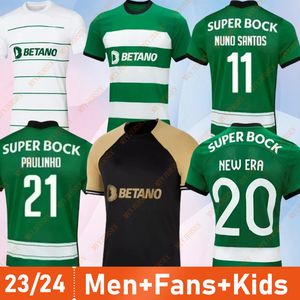 Sporting CP 22 2023 2024 Lisboa camisetas de fútbol Lisboa Especial COATES MATHIEU Jovane Sarabia Vietto 23 Sporting Clube de camiseta de fútbol hombres niños kit maillot TERCERO DE LEJOS