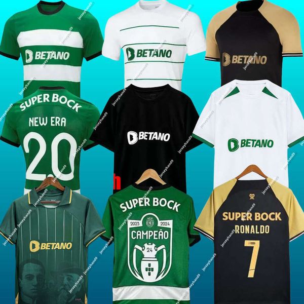 Sportif CP 23 24 Lisboa LSB Soccer Jerseys Lisbon Special Coates Mathieu Jovane Vietto 2023 2024 Joueur Maillot Jersey Sporting Club de Football Shirt Kid Kid Kit Kit