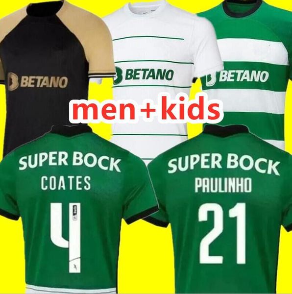 Sporting CP 23 24 Jerseys de fútbol Lisboa en casa azul Lisboa Special Jovane Sarabia Vietto 2023 2024 Acuna Maillot Jersey Sporting Clube de Football Shirt Kits Kits Kits