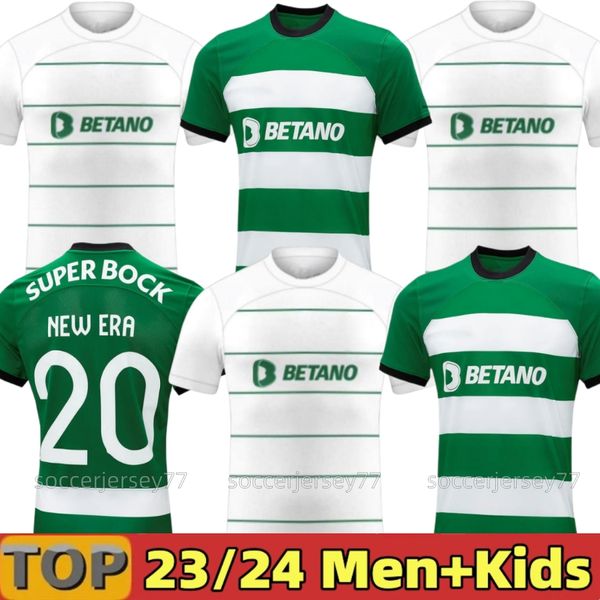 Maillots de football Sporting CP 23 24 Lisboa Lisbonne COATES spéciaux MATHIEU Jovane Sarabia Vietto 2023 2024 Sporting Clube de men kids kit maillot