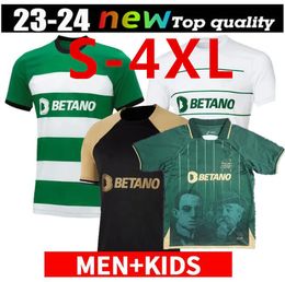 Sporting CP New 2023 24 Lisboa voetbalshirts Lissabon Special Coates Mathieu Jovane Sarabia Vietto 2023 Sporting Clube de voetbalshirt Min Kids Kit Maillot Derde