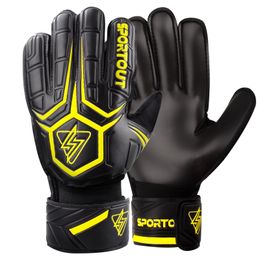 Gants gants de gardien Sportout gants avec Fingersave Soccer respirant letex 4 mm pour les enfants 240318