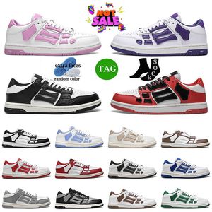 Sport 2024 Amirir schoenen skelet botten ontwerper schoen mannen trainers lopers skel top lage dames skel skelet luxe blauw rood wit zwart groen grijs klassieke sneakers