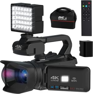 Sport Actie Videocamera's 18X Zoom 4K Camcorder Digitale Camera Voor Pography Live Streaming 4 inch Scherm Wifi Webcam 64MP Recorder 231212