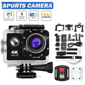 Sports Action Video Cameras 2023 Action Ultra HD 4K Camera Underwater Helmet Waterproof Screen WiFi Remote Control Sports go Video pro Outdoor Recorder YQ240119