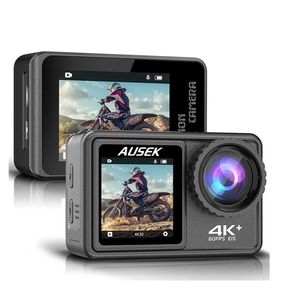 Caméras vidéo d'action sportive 4K caméra extérieure étanche Sport 60FPS avec écran DV Dash Cam vélo moto voiture DVR 231216