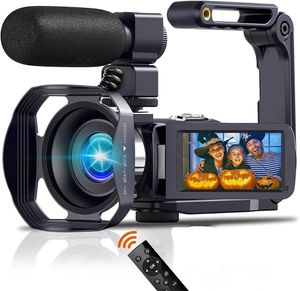 Caméras vidéo d'action sportive 4K caméscope professionnel WIFI appareil photo numérique pour Youtube Streaming Vlog enregistreur 18X TimeLapse Webcam stabilisateur Videcam 231212