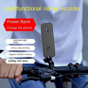 Sports Action Caméras Vidéo 512G 2000Mah Sport Vélo Vélo Caméra Moto Balade Application De La Loi Enregistreur Vocal HD 360 Panoramique Casque Poisson 1080P Caméra 230718