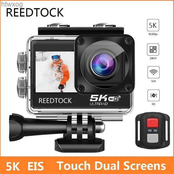 Cámaras de video de acción deportiva Cámara de acción 5K 4K60FPS 24MP 2.0 LCD táctil EIS Pantalla dual Control remoto WiFi Casco impermeable Go Sport S9 Pro Grabadora de video YQ240129