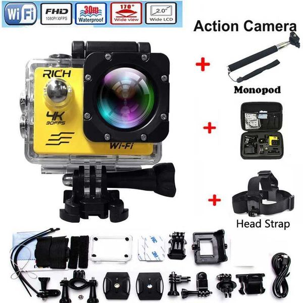 Action sportive Video Cameras Action Caméra WiFi pour Pro Hero 4 Sports Camera 1080p HD 30m APACER SPORTS IMPHERPHER