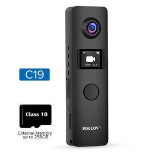 Sports Action Video Cameras C19 Mini WiFi Camera 1080p Caméra humaine avec une prise en charge de la mémoire externe à écran OLED pour l'enregistrement vidéo 4H utilisé pour l'enseignement
