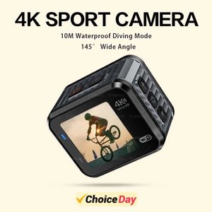 Sports Action Video Cameras Cerastes Mini Action Camera 4K60FPS Ultra HD V8 16MP WiFi 145 10m Casque étanche CaMe enregistrement Caméra sportive DV Camerie J240514
