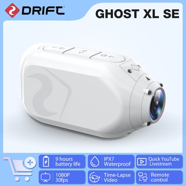 Caméras vidéo d'action sportive Drift Ghost XL Snow Edition Caméra d'action 1080P HD WiFi Streaming en direct Caméra de sport étanche pour casque de vélo Moto Cam 230718
