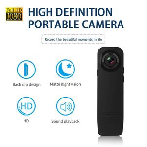 Sports Action Video Cameras HD 1080p Portable Clip Clip Camera Mini DV Police Recordance vidéo Infrarouge Vision nocturne Recorder Pocket Sports Digital Voice Recorder J24