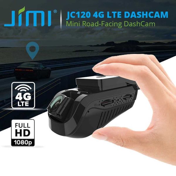 Sports Action Video Cameras Jimi JC120 Mini 4G Car Dashcam HD 1080p avec un appareil photo GPS suivant la surveillance à distance en direct UBI DVR Recordance vidéo GRATUIT APPL J240514