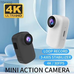 Caméras vidéo d'action sportive Nouveau pour GO 3 caméra d'action 4K WIFI Mini caméra pouce DV prise de vue Anti-secousse écran tactile moto Sport camcord enregistreur de voiture YQ240129