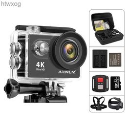 Caméras vidéo d'action sportive Nouvelle caméra d'action H9R H9 Ultra HD 4K 30fps 1080P 60fps WiFi 2 pouces 170D casque étanche sous-marin enregistrement vidéo caméra de Sport YQ240129