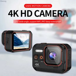Sportactievideocamera's Nieuwe Ultra HD 4K sportcamera 1080P 60 fps Waterdichte helm Go Sport Pro Hero 5 Cam Afstandsbediening 2 inch scherm Sportcamera YQ240129
