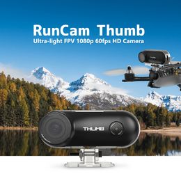 Cámaras de video de acción deportiva RunCam Thumb Mini cámara HD FPV 1080P 60FPS 9.8G 150 ° FOV Estabilización de giro incorporada 221101