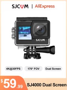 Sports Action Video Cameras SJCAM Action Camera SJ4000 Series SJ4000 AIR SJ4000 Dual Screen 4K 30FPS WIFI Underwater Waterproof Sports Video DV Cameras 230904