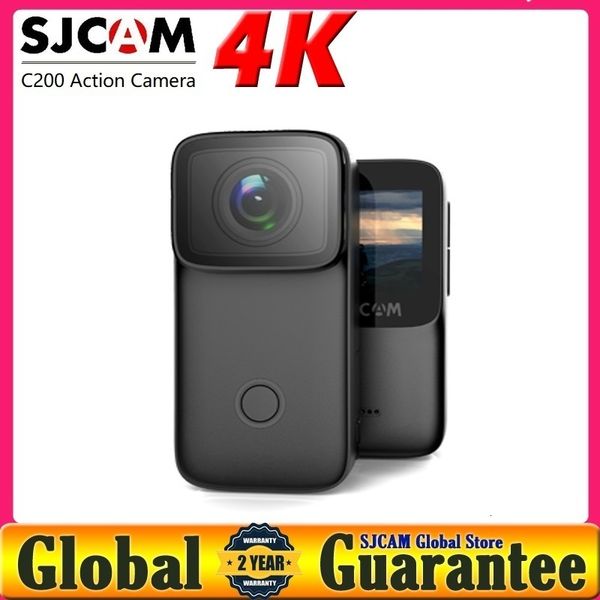 Caméras vidéo d'action sportive SJCAM C200 Caméra 4K 16MP NTK96660 WiFi GYRO Anti-secousse Vision nocturne 5M Corps Étanche DV Webcam Pouce 230731