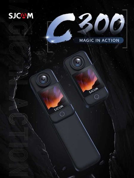 Sports Action Video Cameras SJCAM C300 Pocket Action Action Camera 4K / 30fps Long Batterie de longueur 6 axes Gyro STABLE 5G WiFi Remote Network Camera Motion DV Shooting Camera J240514