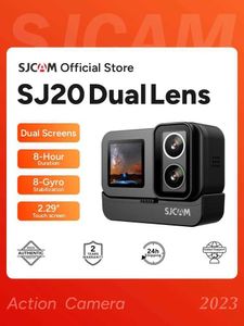 Sports Action Video Cameras SJCAM SJ20 Double Lens 4K Action Caméra APPLICARE 5G WIFI SCREAT TOCT ACTION CAME CAME SPORTS CAME SPORTS 2024 NOUVEAU J240514