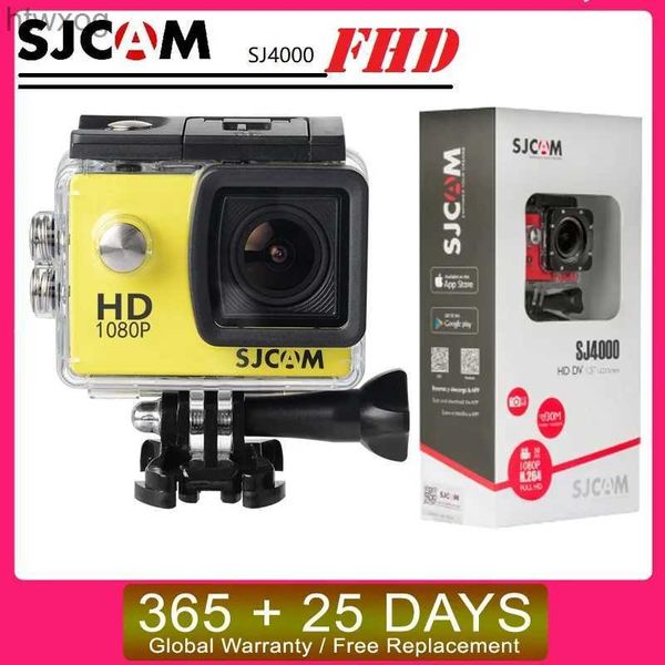 Caméras vidéo d'action sportive SJCAM SJ4000 H.264 casque caméra de sport d'action 30M sous-marine étanche FHD 1080p vidéo casquecam caméras Sport DV YQ240129